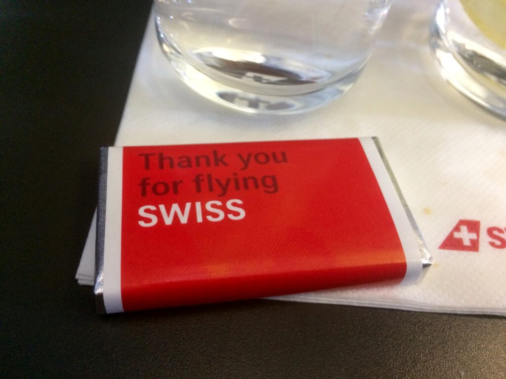 Swiss Business Class Amsterdam-Zürich