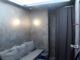 The sauna in the Finnair Platinum Wing in Helsinki