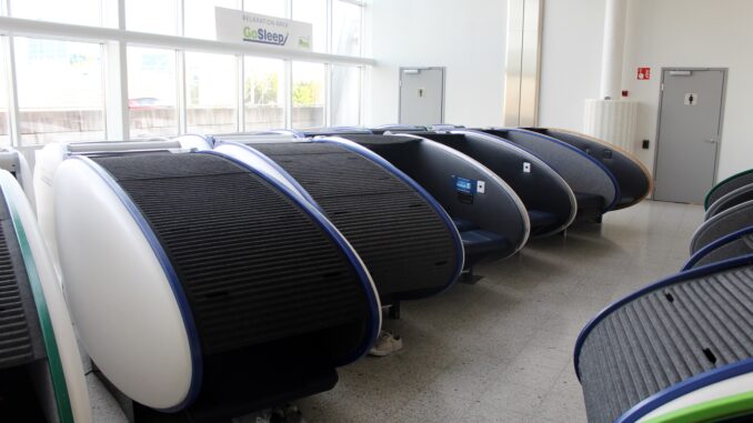 GoSleep igloo pod at Helsinki airport