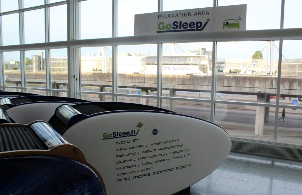 GoSleep igloo pod at Helsinki airport