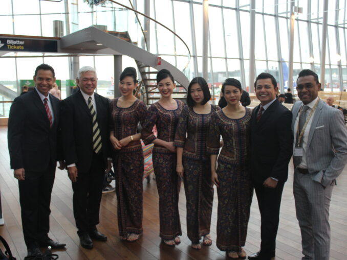 Inauguration of the new Singapore Airlines route Stockholm-Singapore