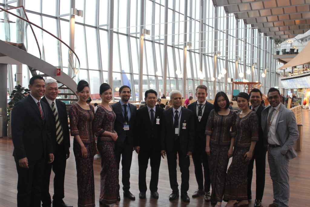 Inauguration of the new Singapore Airlines route Stockholm-Singapore