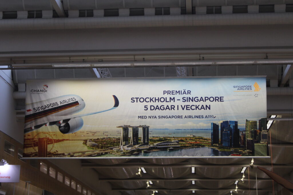 Inauguration of the new Singapore Airlines route Stockholm-Singapore