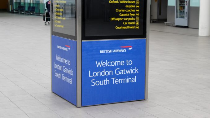 The new British Airways facilities at London Gatwick South Terminal