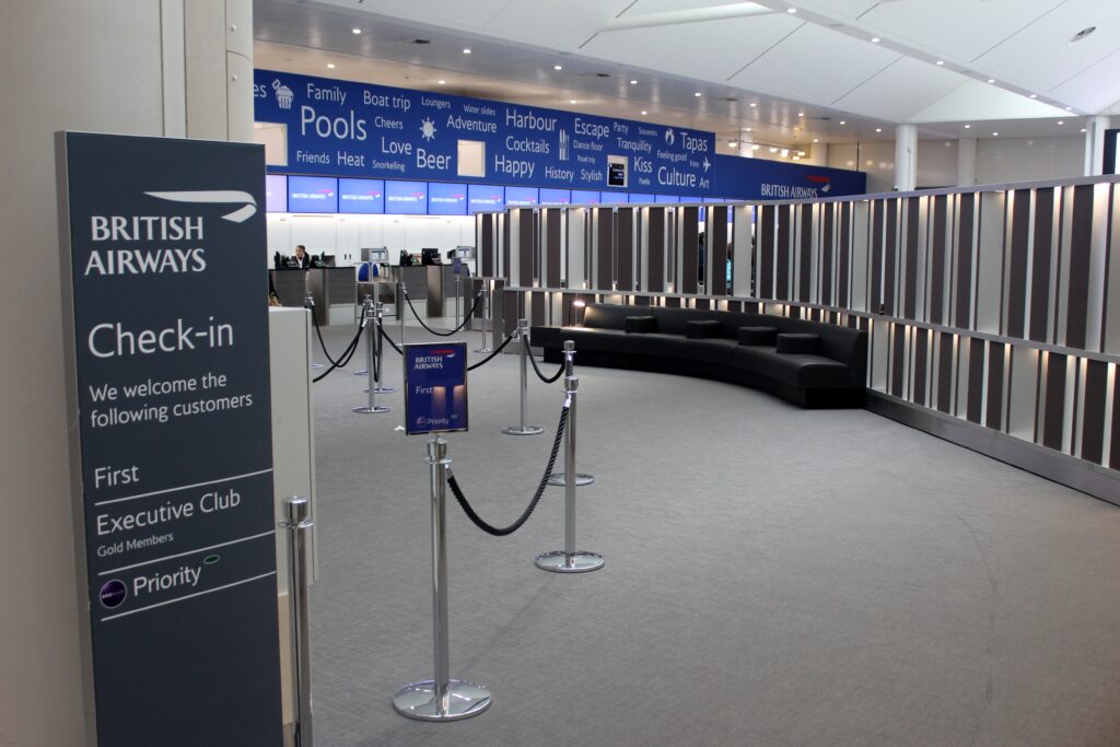 The new British Airways facilities at London Gatwick South Terminal