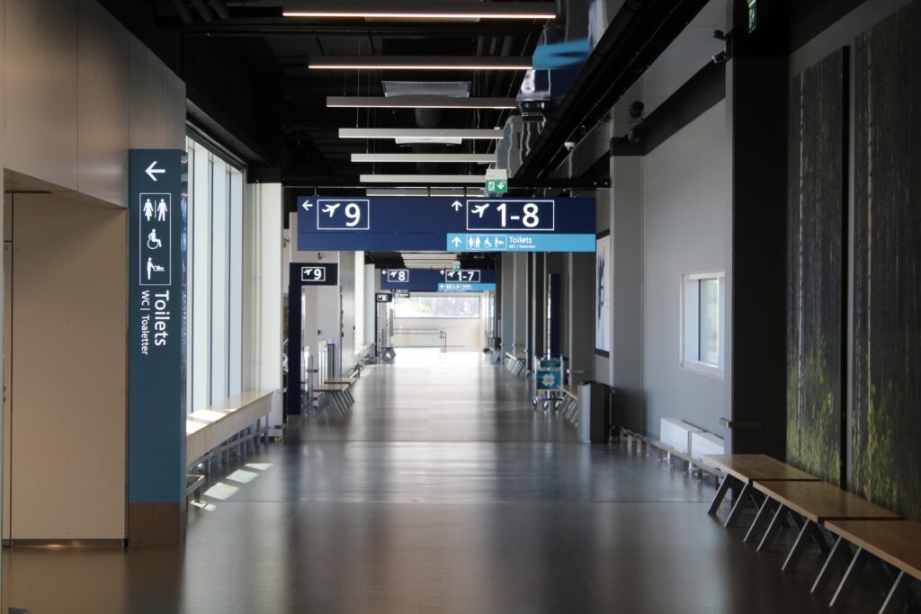 The new regional terminal concourse at Helsinki Vantaa