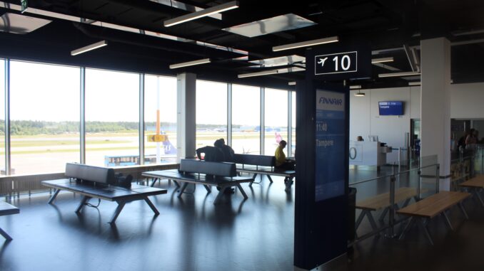 The new regional terminal concourse at Helsinki Vantaa