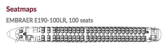 Embraer 190 Klm Seat Map