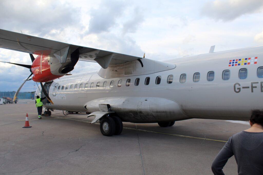 SAS ATR-72 at Stockholm Arlanda airport