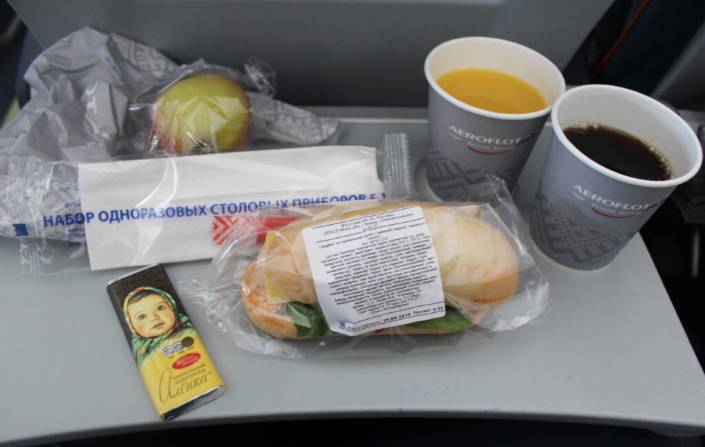 Aeroflot Economy Class Stockholm-Moscow