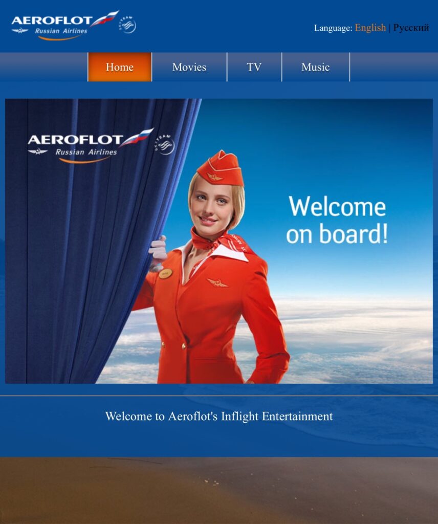 Aeroflot Economy Class Stockholm-Moscow