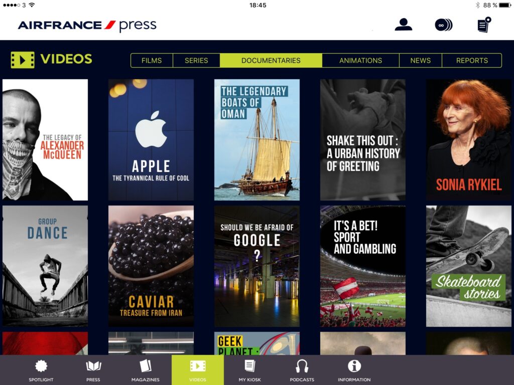 Air France Press app