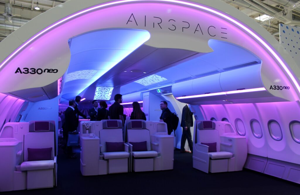 Airbus A330NEO with Airspace by Airbus cabin interior