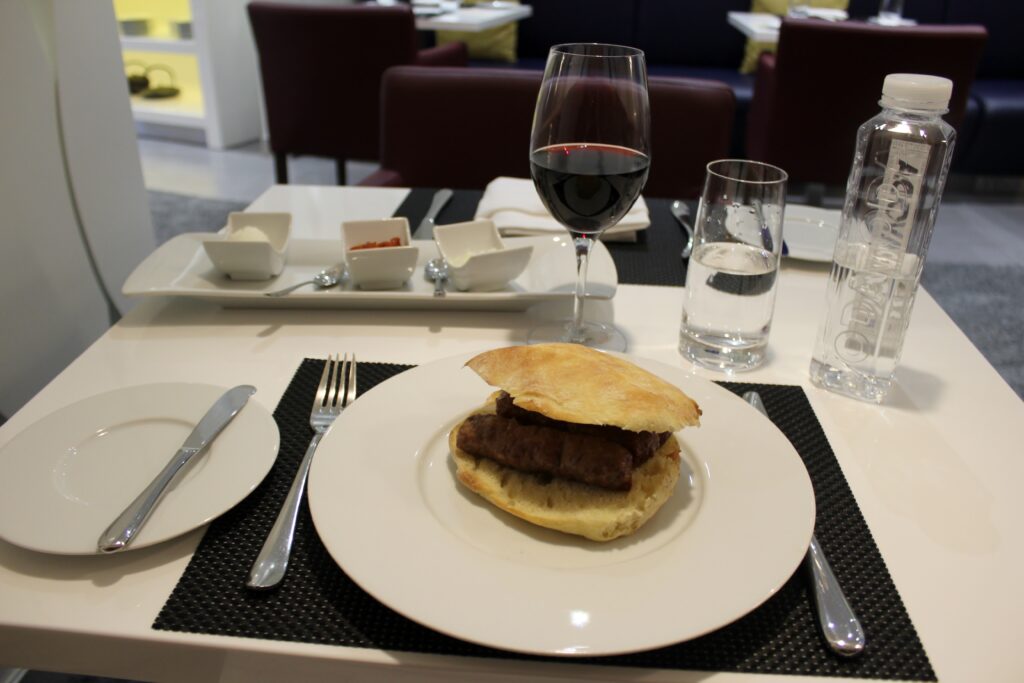 Dinner in the Air Serbia Premium Lounge in Belgrade