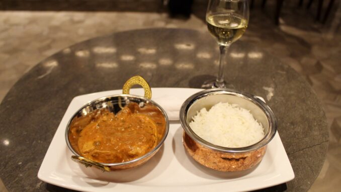 Dinner in the Plaza Premium Arrivals Lounge at London Heathrow Terminal 2