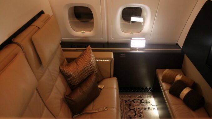 Etihad Airways The Residence on the Airbus A380