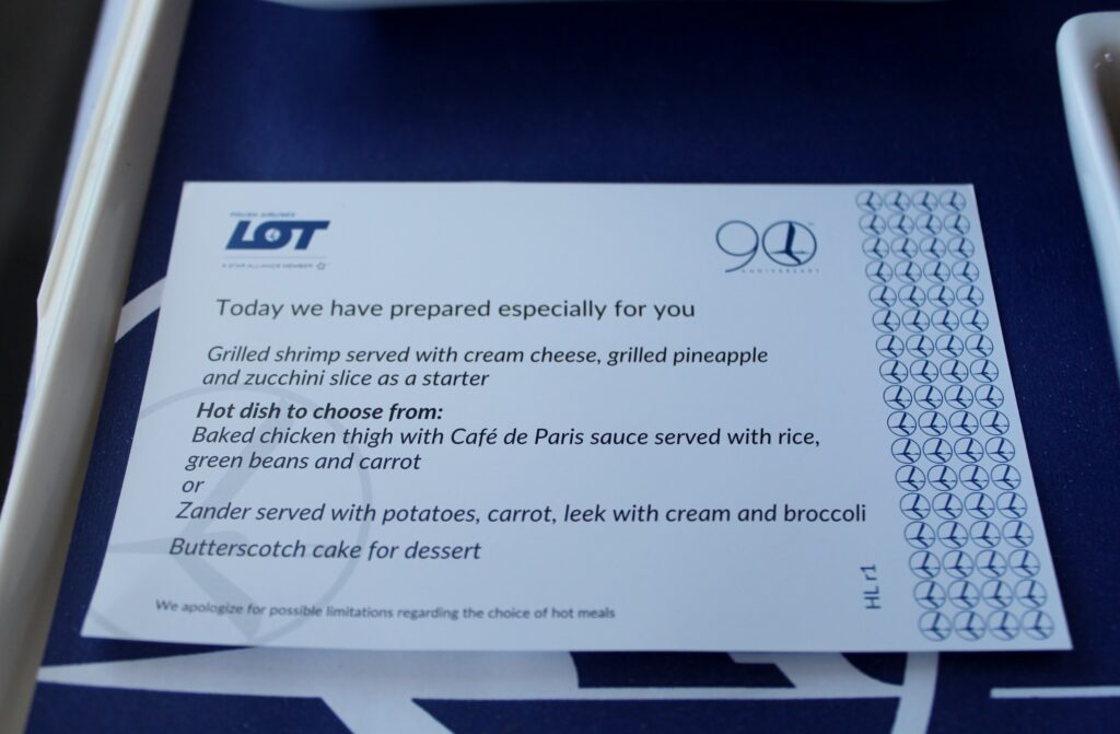 LOT Business Class Barcelona-Warsaw