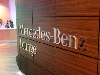 The Mercedes Benz Lounge in the Blues Lounge at Moscow Sheremetyevo airport