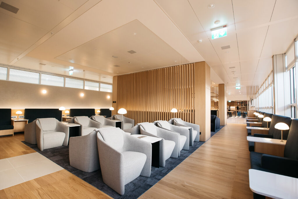 The new British Airways lounge in Geneva