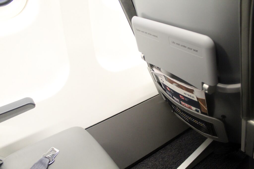 The new Finnair Norra Nordic Regional Airlines regional seat in economy class on the ATR-72