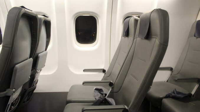 The new Finnair Norra Nordic Regional Airlines regional seat in economy class on the ATR-72