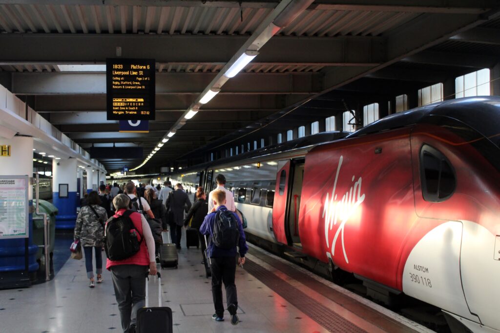 Virgin Trains First Class London Euston-Liverpool