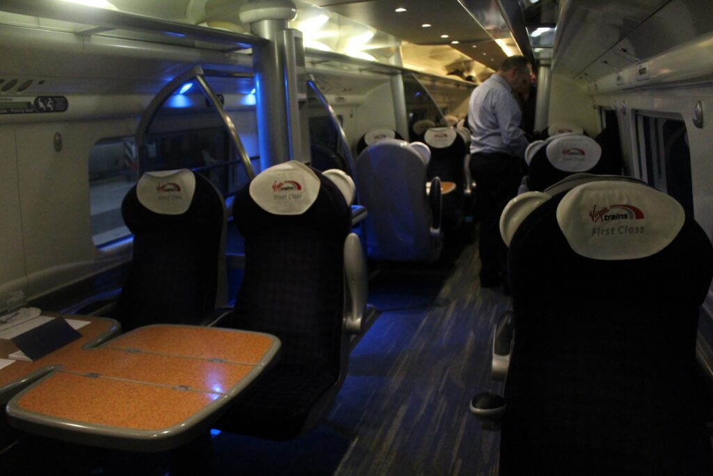 Virgin Trains First Class London Euston-Liverpool