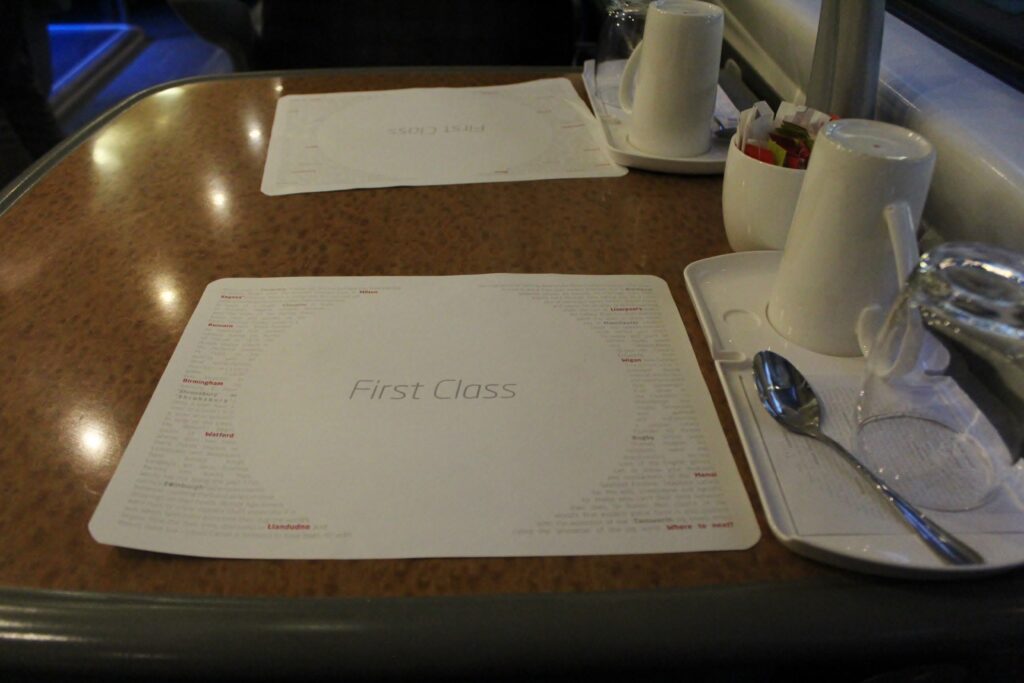 Virgin Trains First Class London Euston-Liverpool