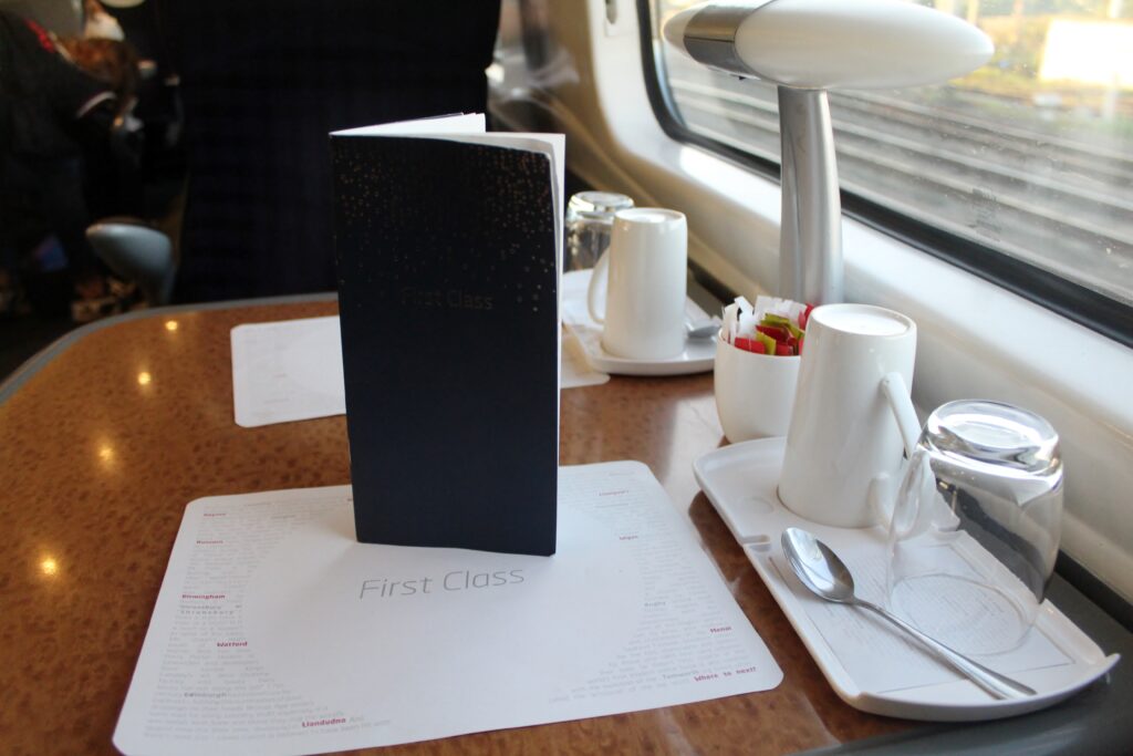 Virgin Trains First Class London Euston-Liverpool