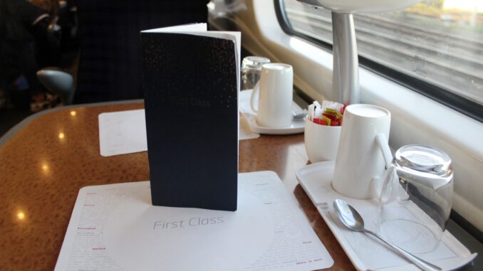 Virgin Trains First Class London Euston-Liverpool