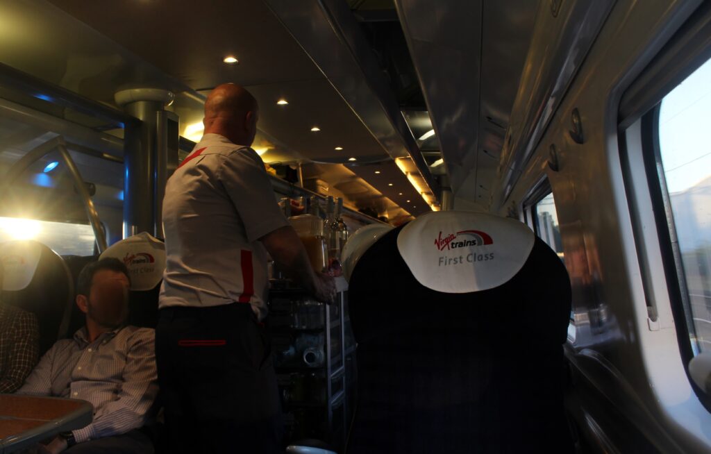 Virgin Trains First Class London Euston-Liverpool