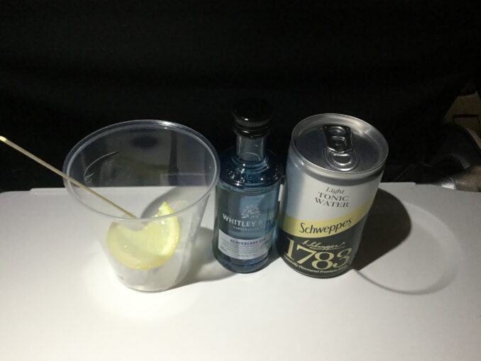 Whitley Neill Blackberry Gin on British Airways