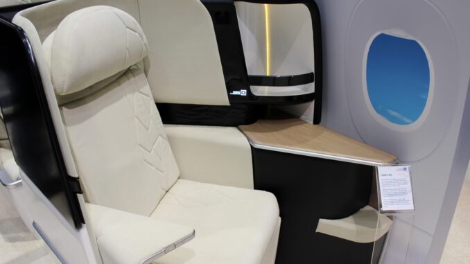 Zodiac Aerospace Cirrus NG business class seat