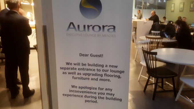 Refurbishment of the Menzies Aurora Lounge at Stockholm Arlanda airport