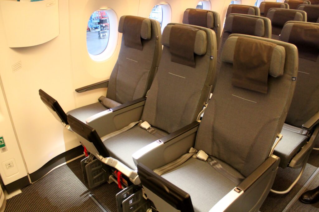 SAS Go Economy Class seats on the Airbus A350