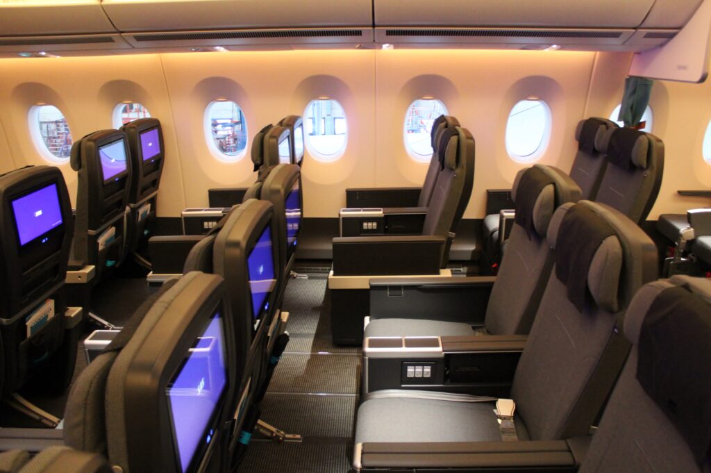 SAS Plus Premium Economy seats on the Airbus A350