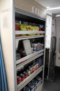 The economy class cafe on the SAS Airbus A350