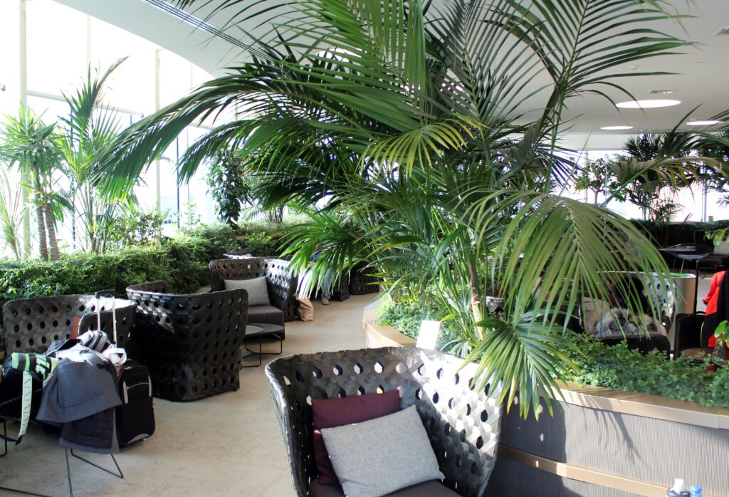 The outdoor terrace in the Marco Polo Lounge in Venice