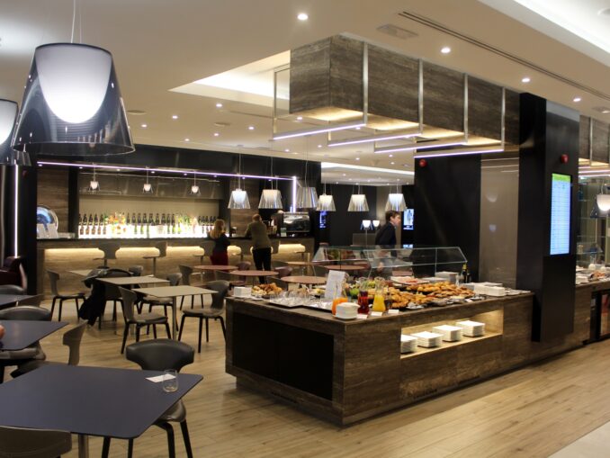Breakfast in the Casa Alitalia Piazza Di Spagna Lounge in Rome