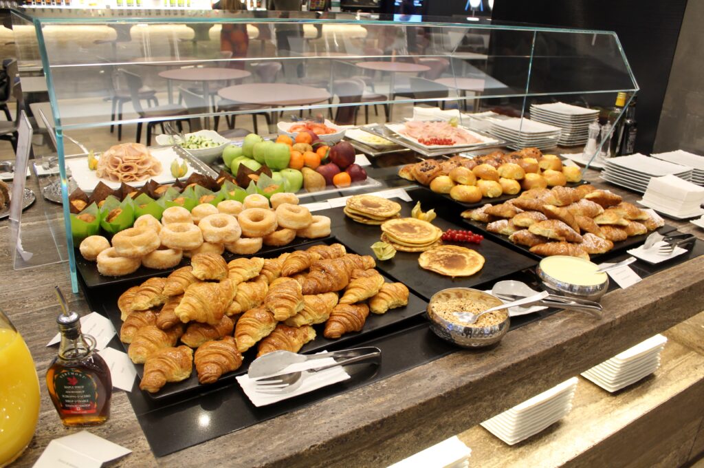 Breakfast in the Casa Alitalia Piazza Di Spagna Lounge in Rome