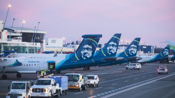Alaska Airlines aircrafts